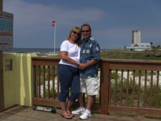 Tommy Eldridge and Denise Eldridge on vacation